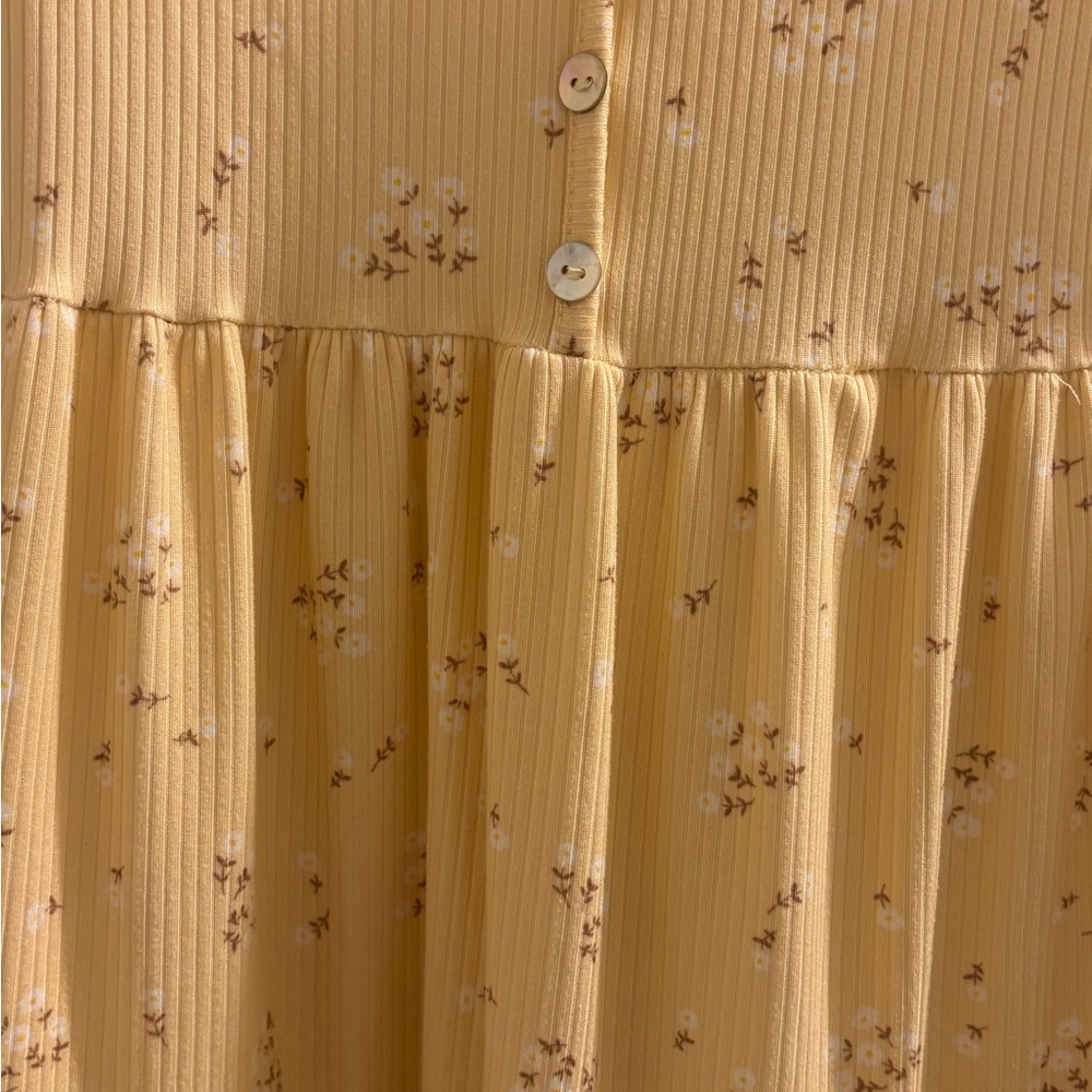 See You Monday Yellow Floral Sundress - Picture 2 of 4